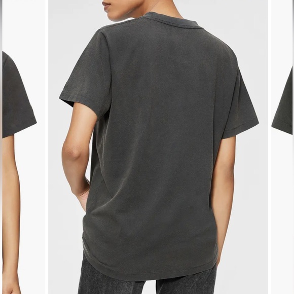 Anine Bing Georgie Washed Black ‘Paint It Bing’ Cotton Tee—L - Picture 8 of 10